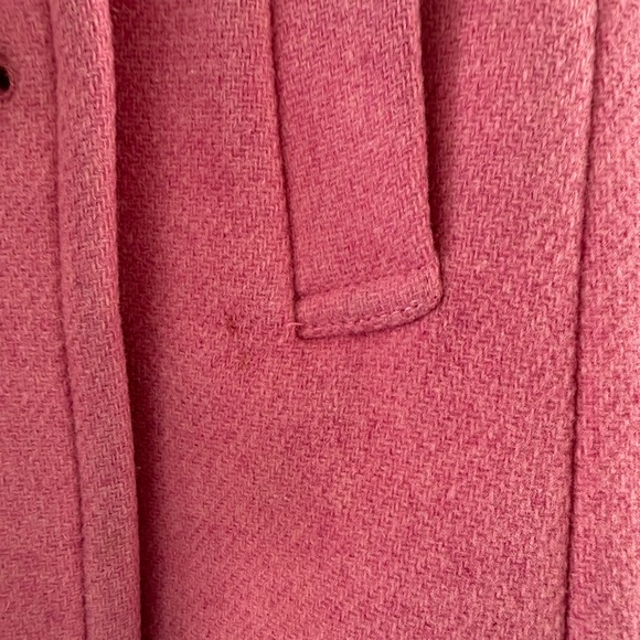 J. Crew Stadium Cloth by Nello Gori Pink Peacoat - Picture 3 of 9